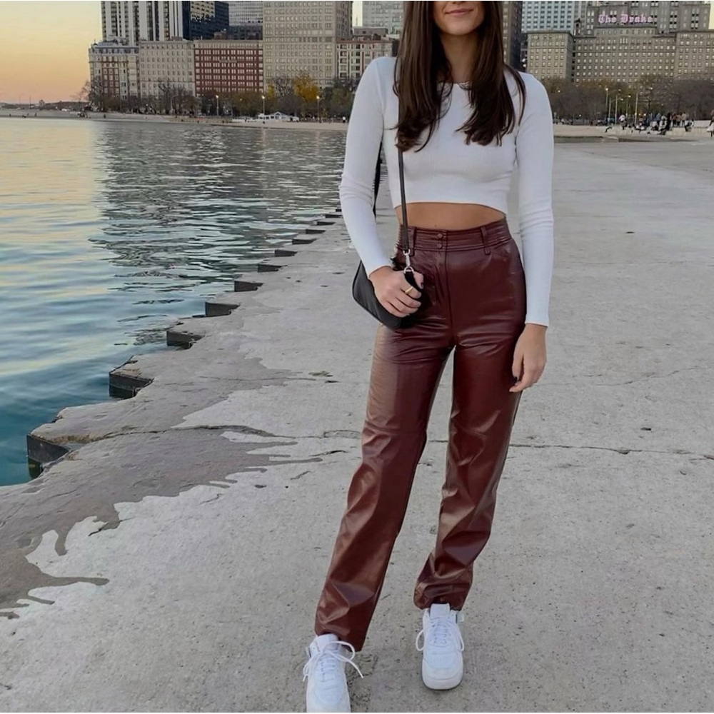 Wilfred Faux Leather Pants
